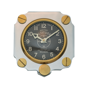 Altimeter Wall Clock Aluminum - Pendulux