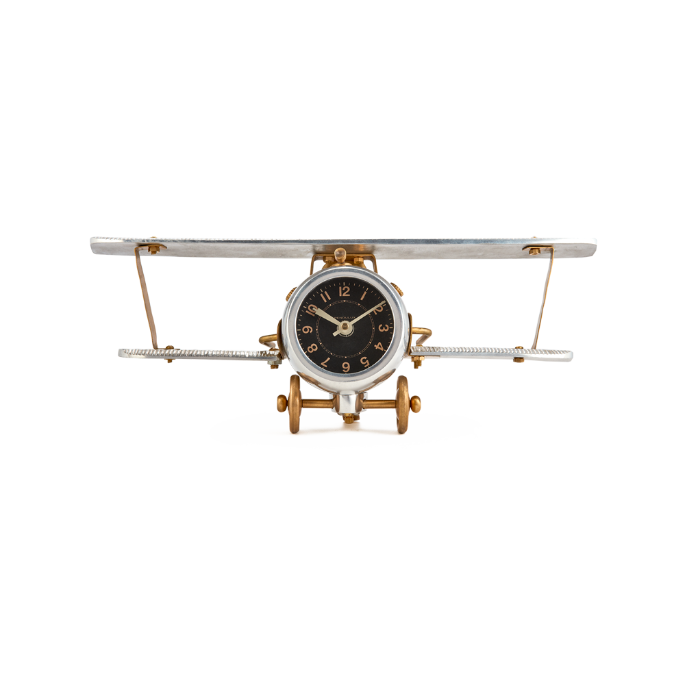 Biplane Table Clock - Pendulux