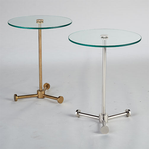 Lab Accent Table Nickel
