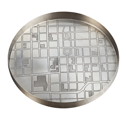 Map Tray Large Antique Nickel
