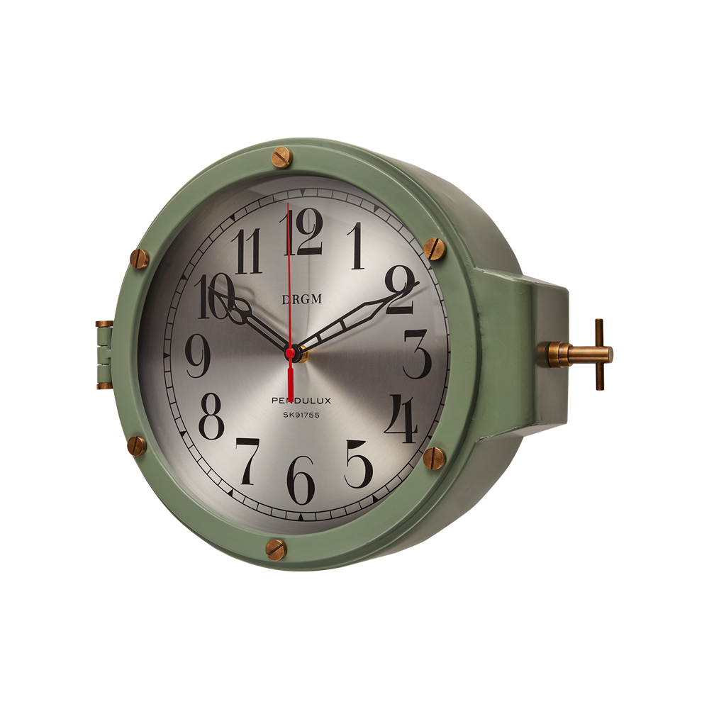 9 Inch Brass Marine Ship Porthole Clock Analog Clock Nautical Wall Clock  Best SK